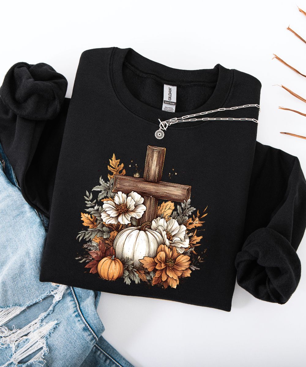 Pumpkin Cross Sweatshirt