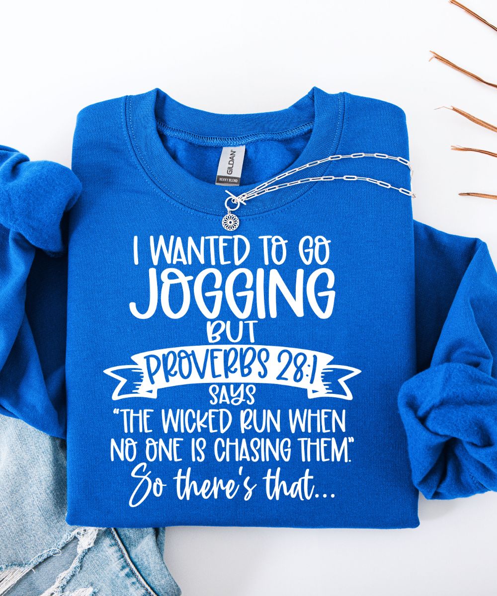 Proverbs 28:1 Sweatshirt