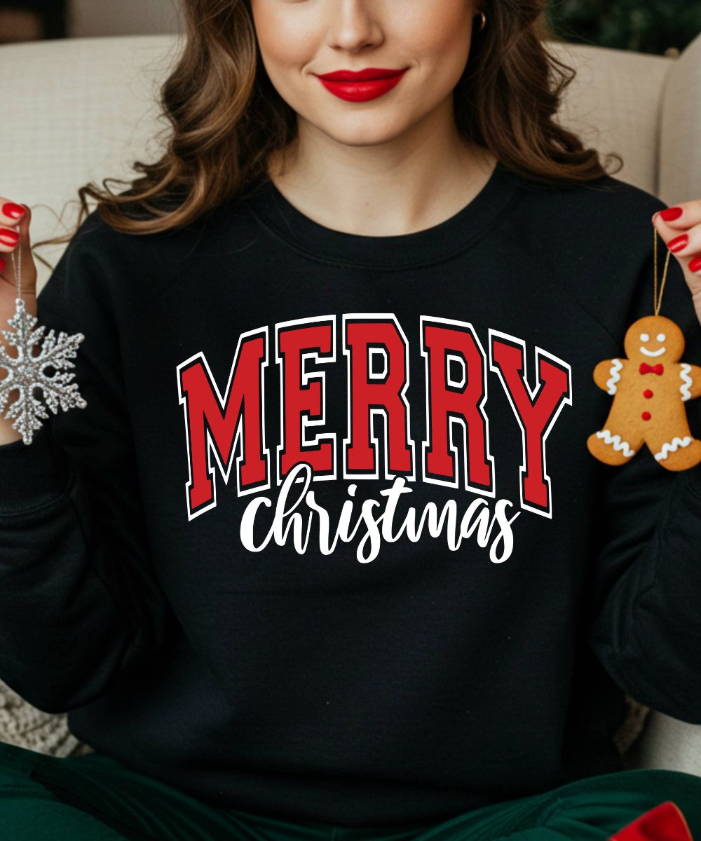 Varsity Merry Christmas Sweatshirt