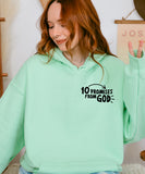 10 Promises From God (Front & Back) Hoodie