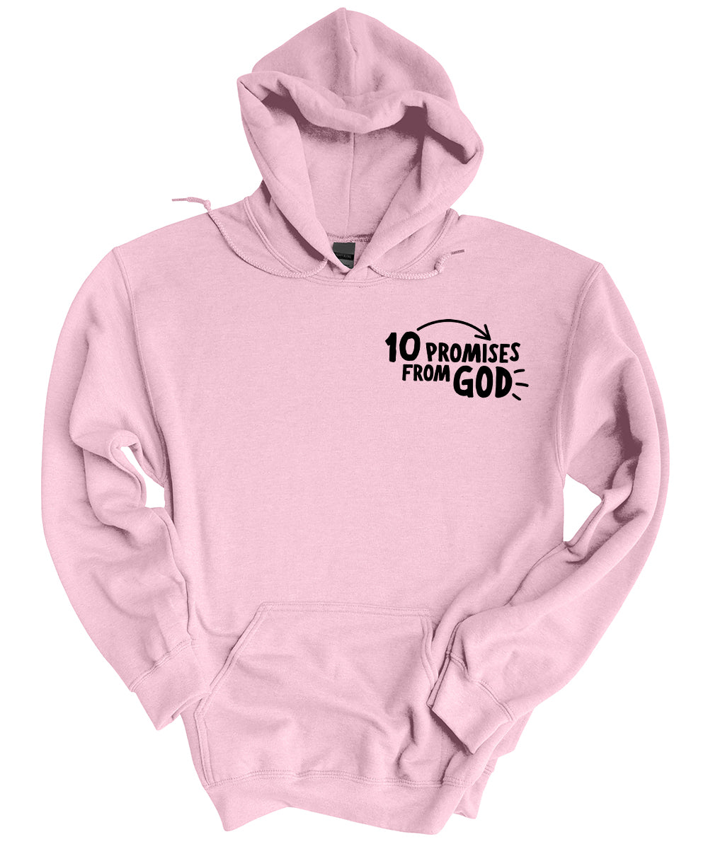 10 Promises From God (Front & Back) Hoodie