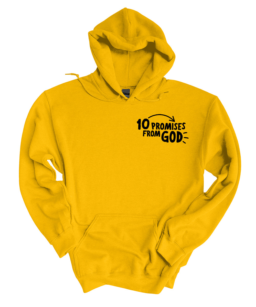 10 Promises From God (Front & Back) Hoodie