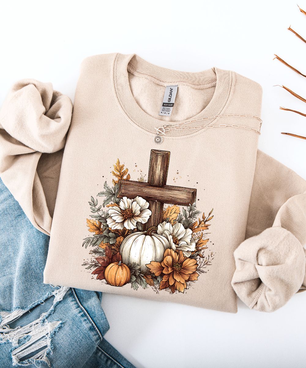 Pumpkin Cross Sweatshirt