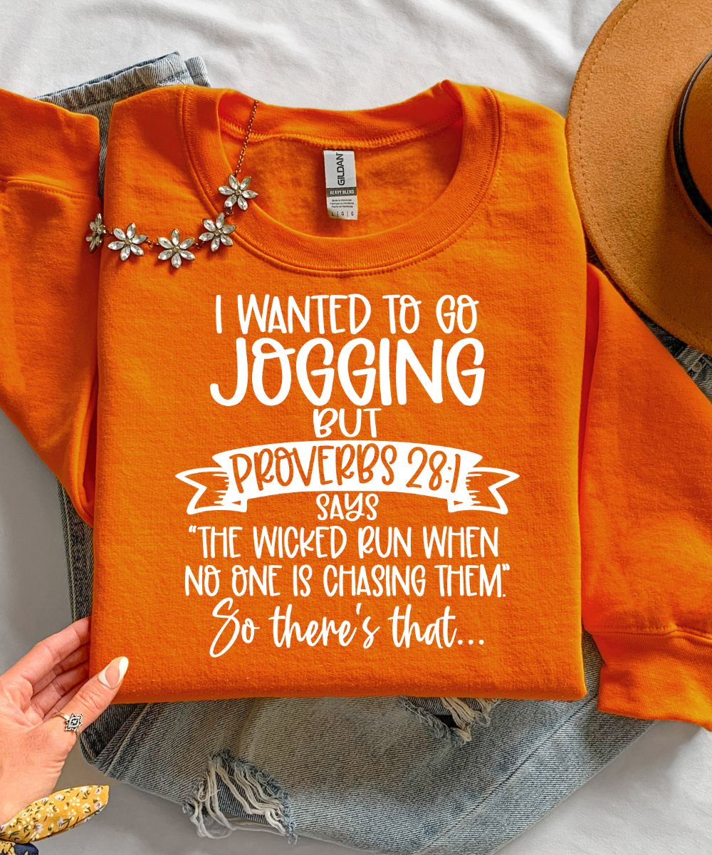 Proverbs 28:1 Sweatshirt
