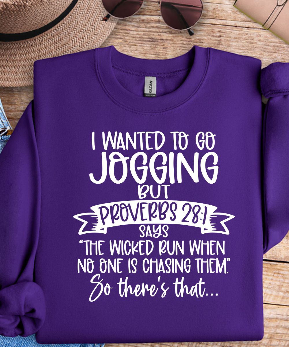 Proverbs 28:1 Sweatshirt