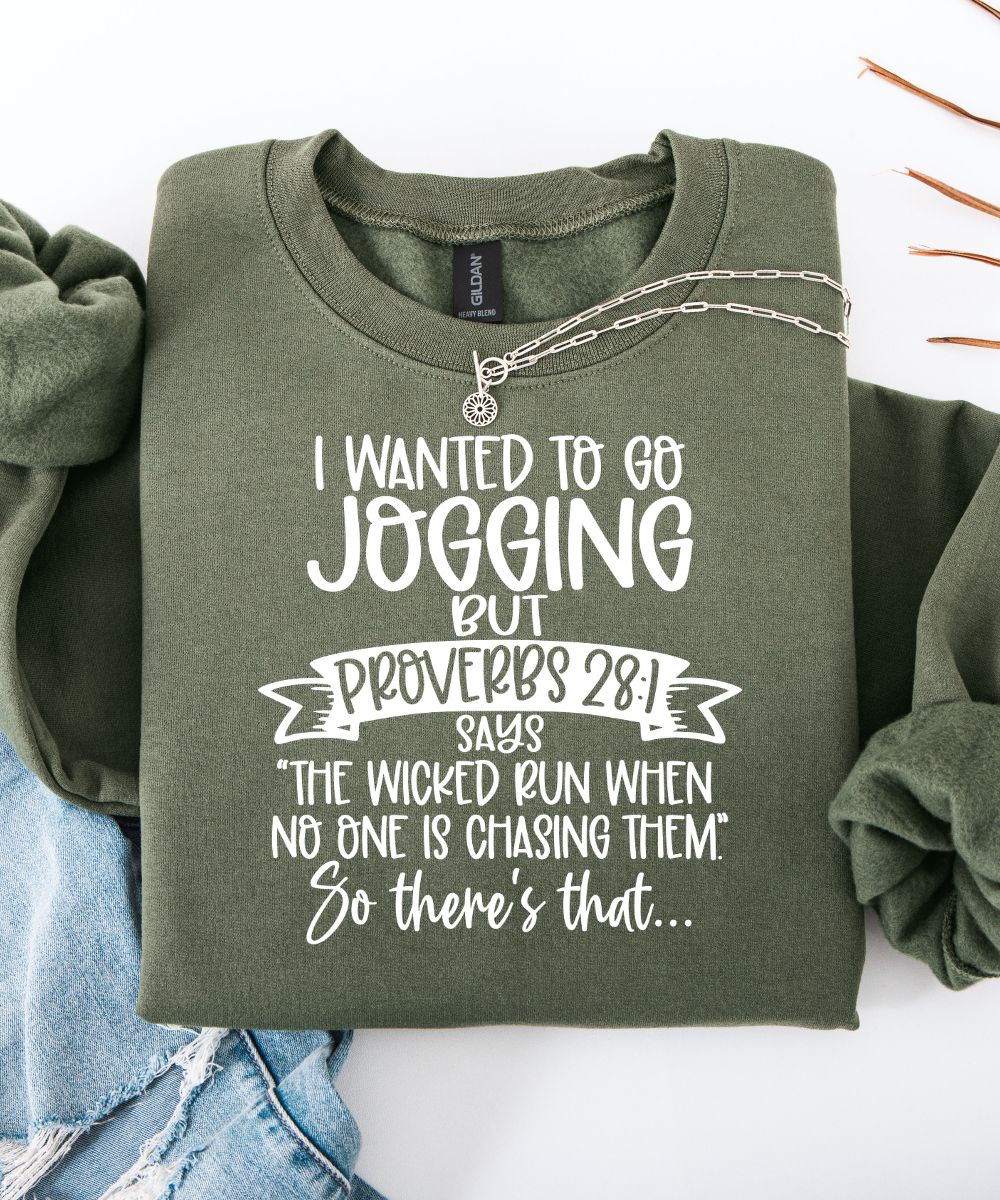 Proverbs 28:1 Sweatshirt