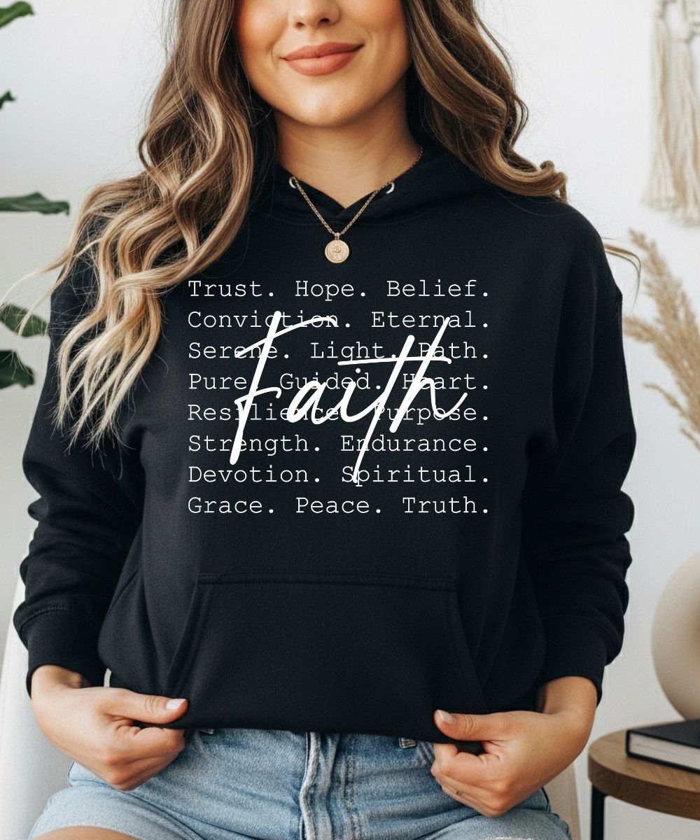 Faith Words Hoodie