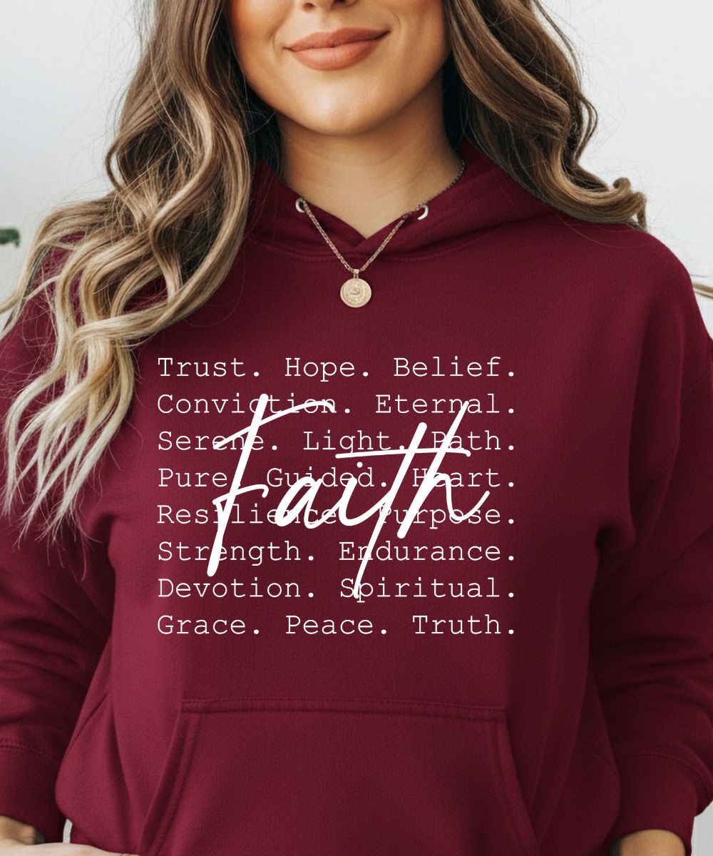 Faith Words Hoodie