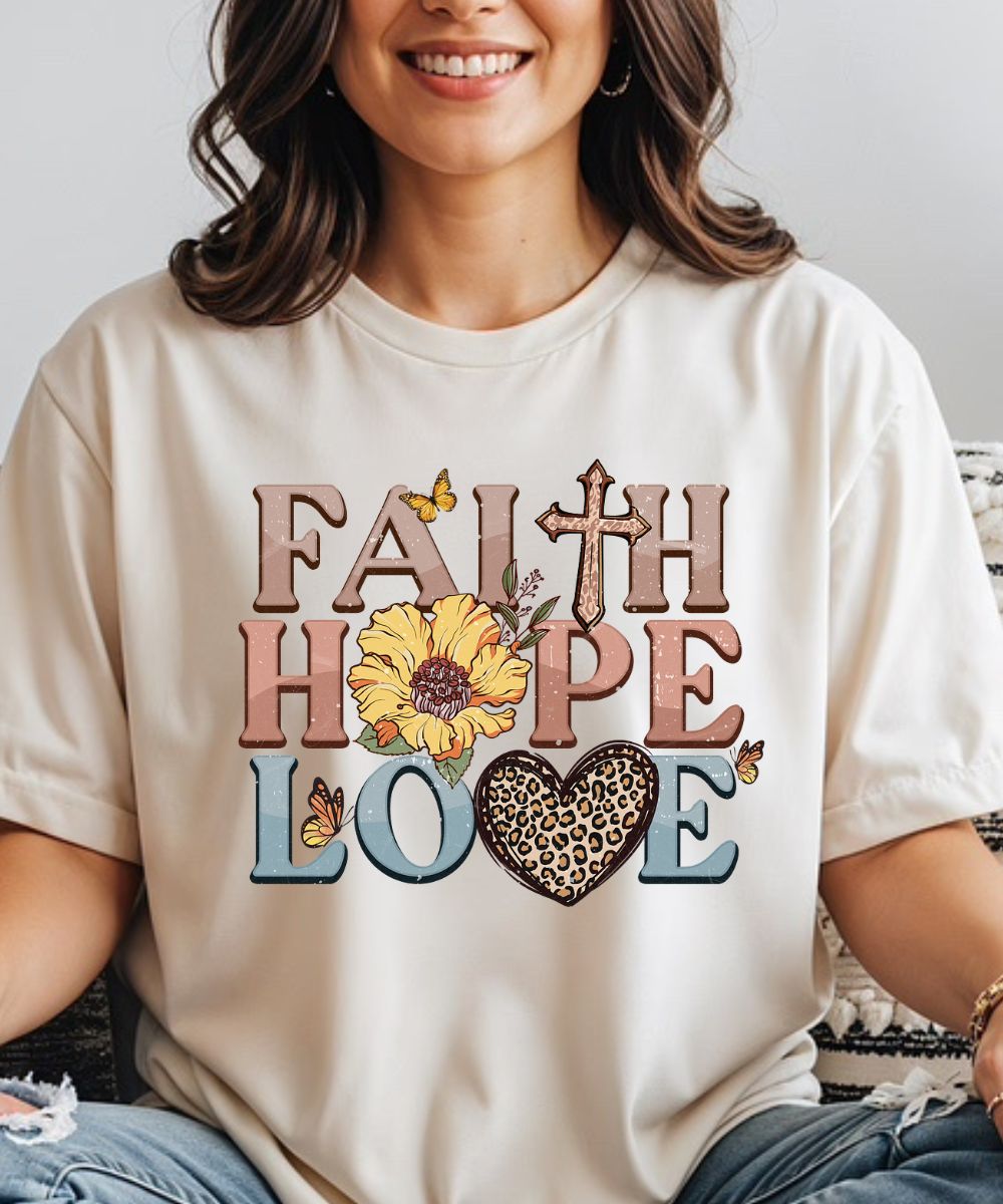 Flowers Faith Hope Love