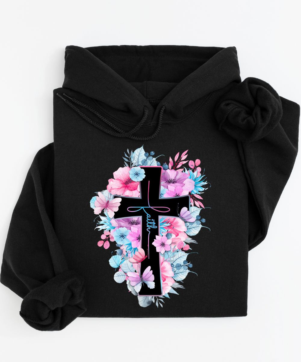 Flower Cross Hoodie