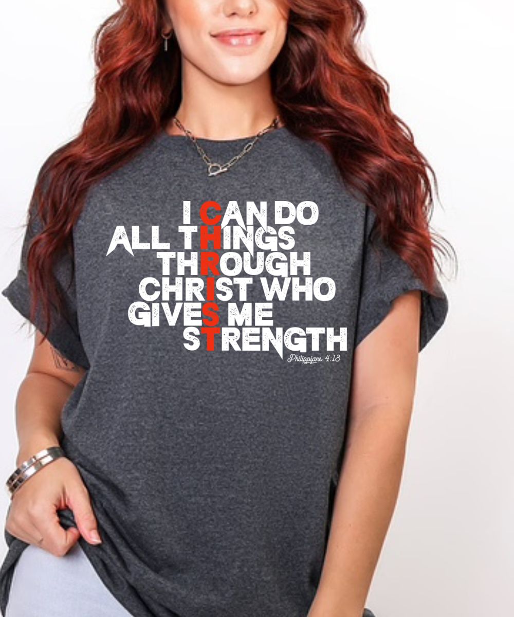 Philippians 4:13 (Distressed Design)