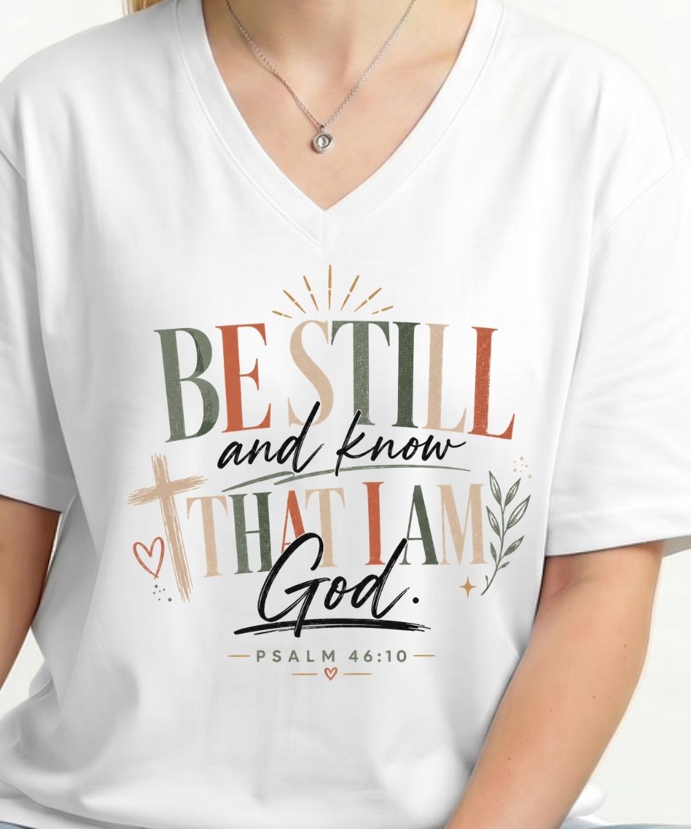 Be Still & Know V-Neck