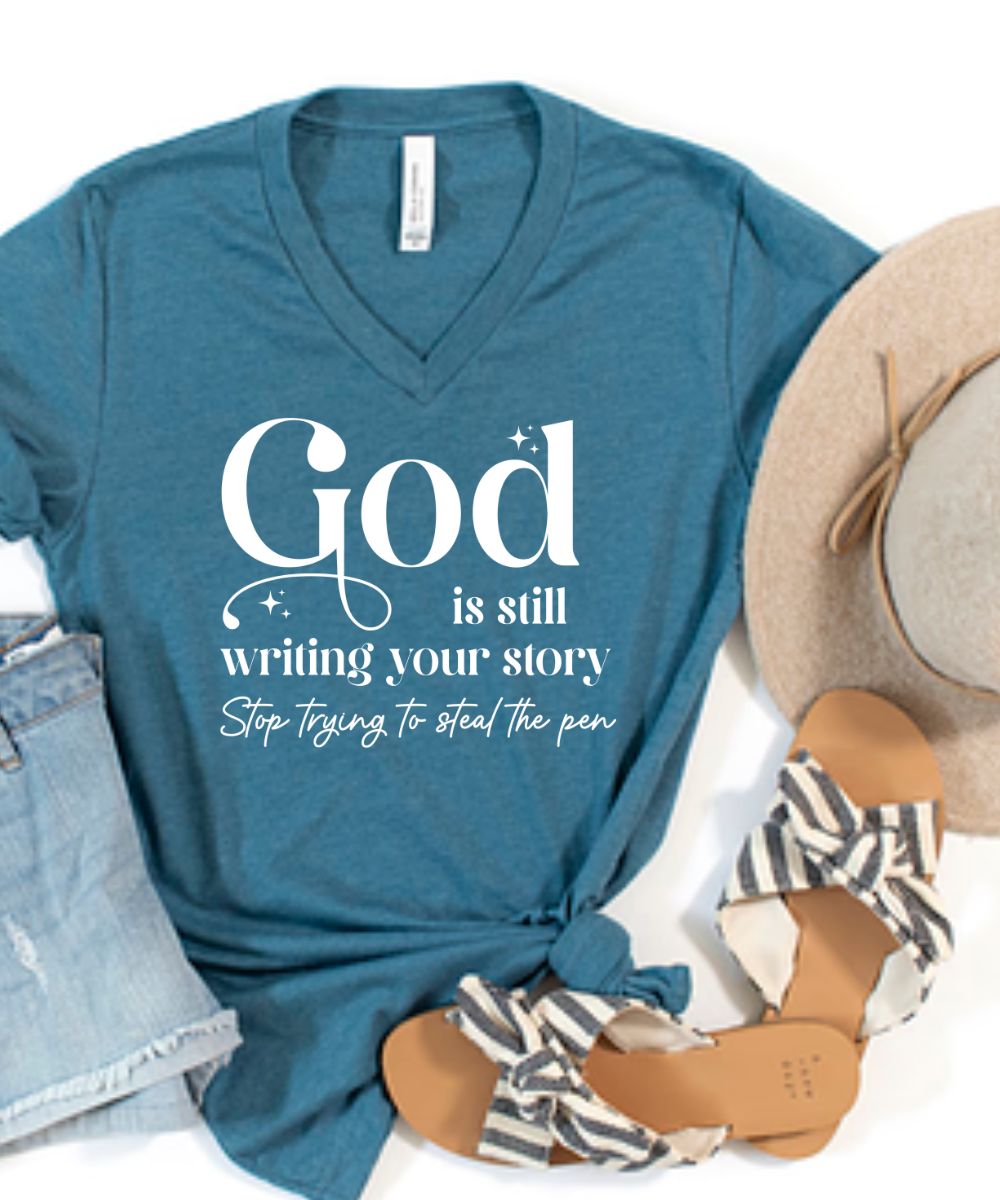 Still Writing Your Story V-Neck