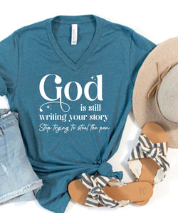 Still Writing Your Story V-Neck