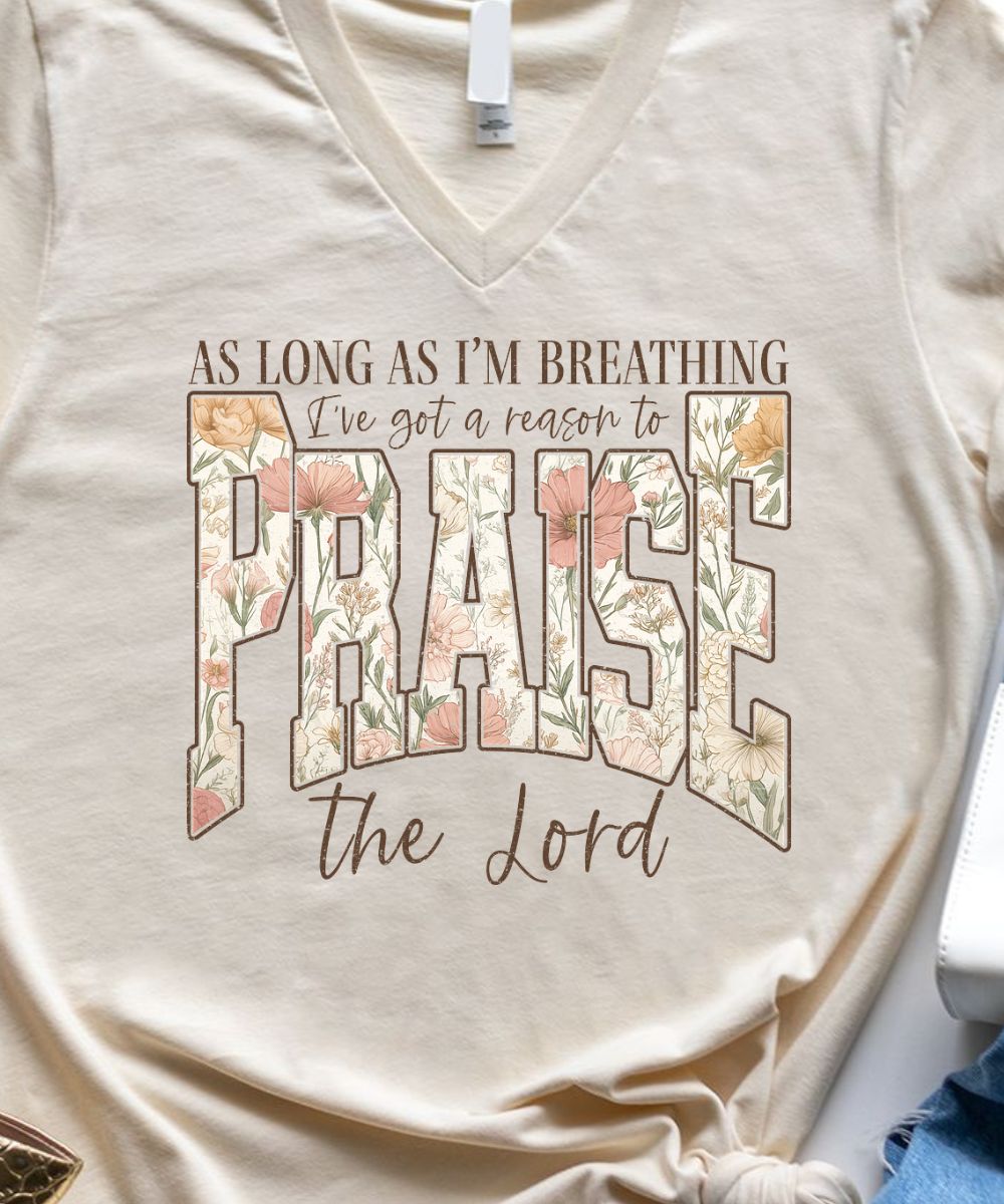 As Long As I'm Breathing V-Neck