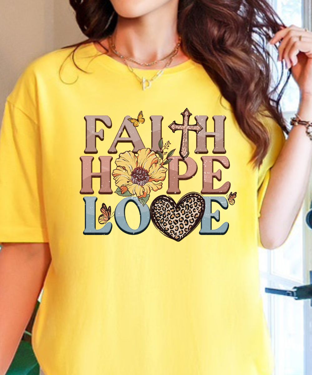 Flowers Faith Hope Love