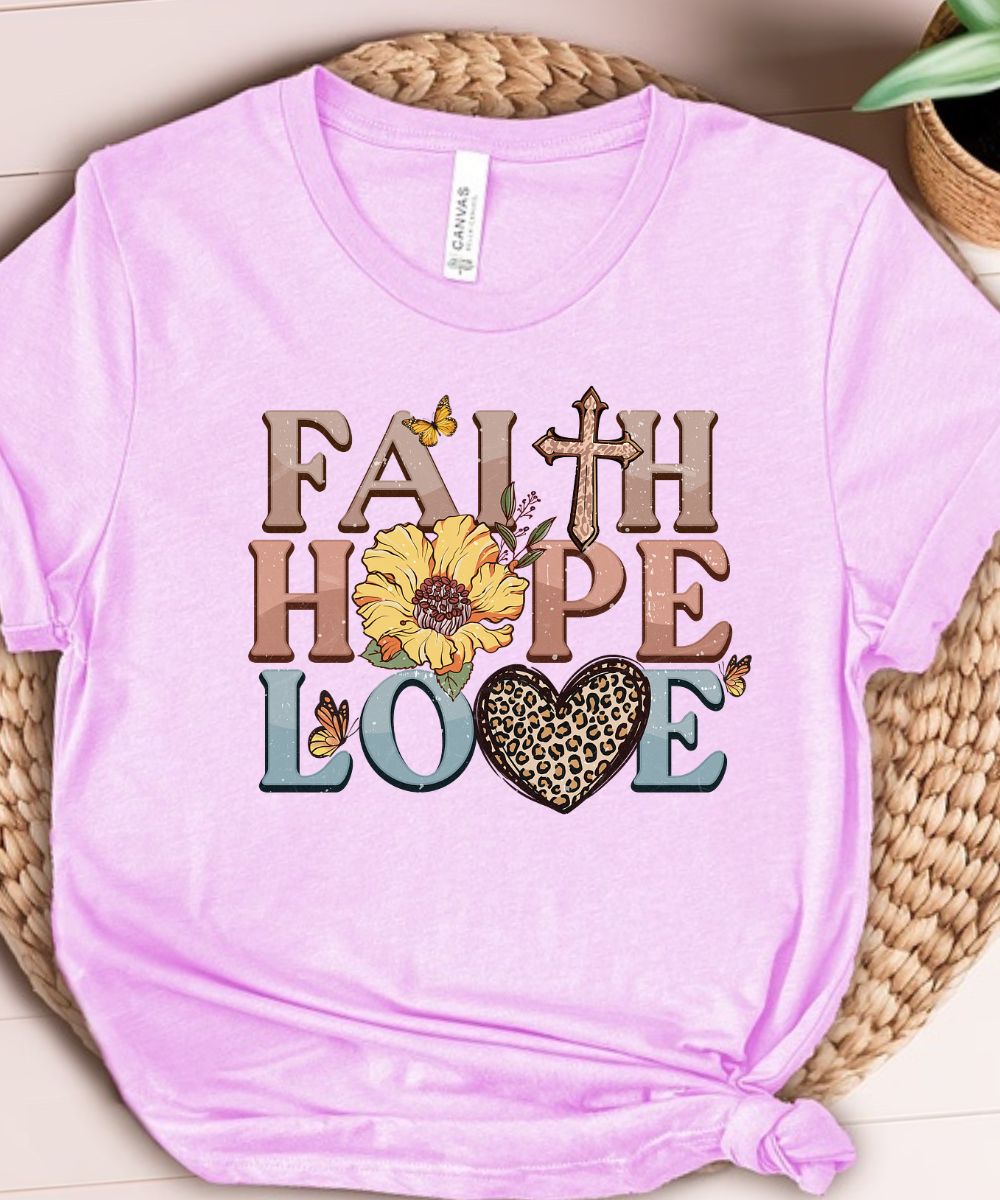 Flowers Faith Hope Love