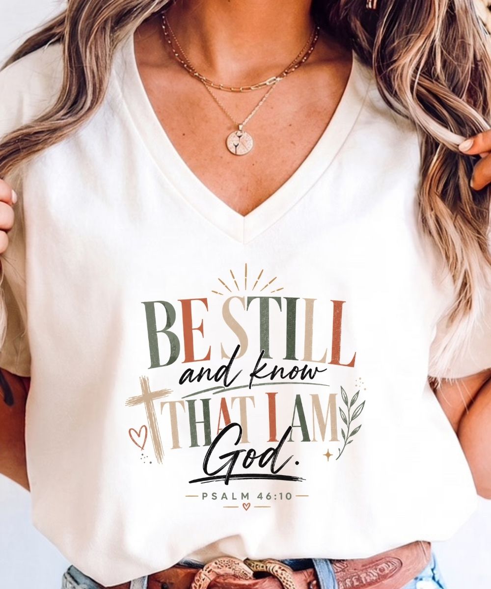 Be Still & Know V-Neck