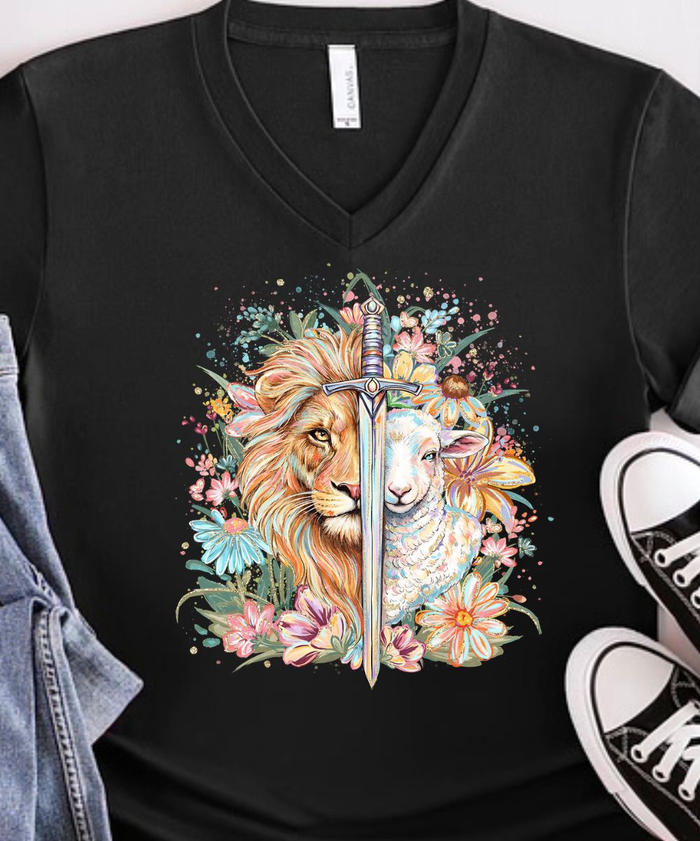 The Lion & The Lamb V-Neck