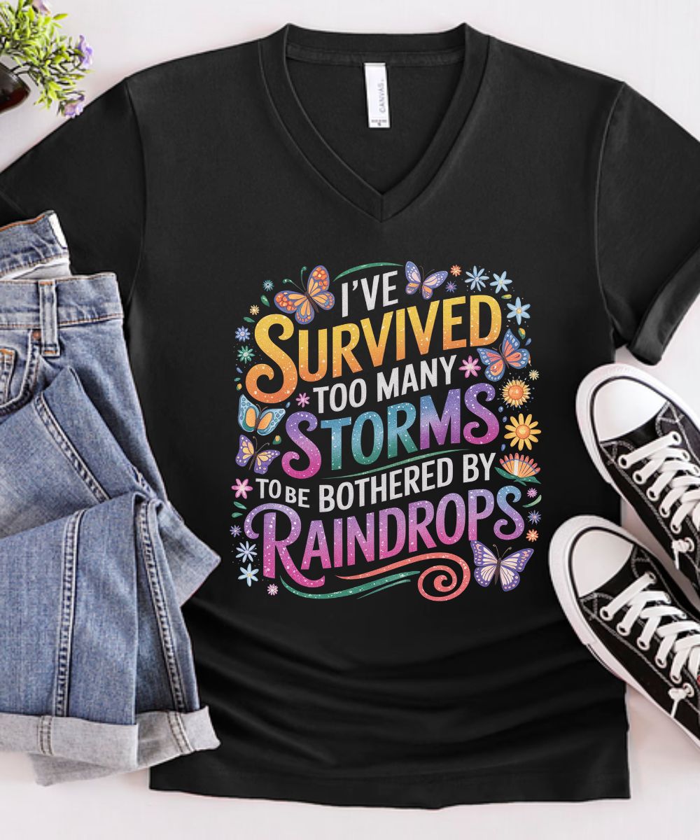 Bothered By Raindrops V-Neck