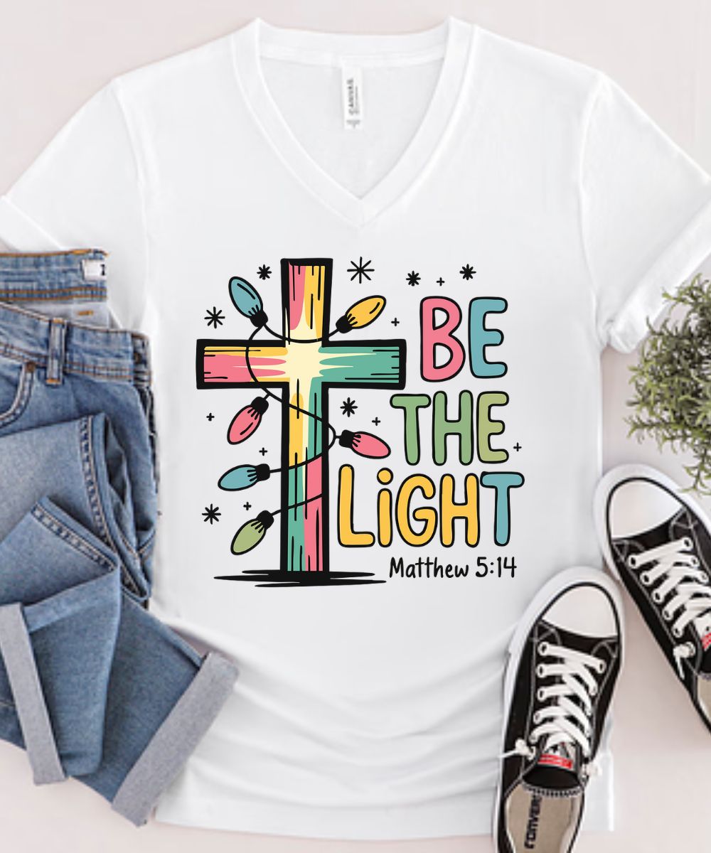 Christmas Cross V-Neck