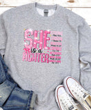 She Is A Fighter Sweatshirt