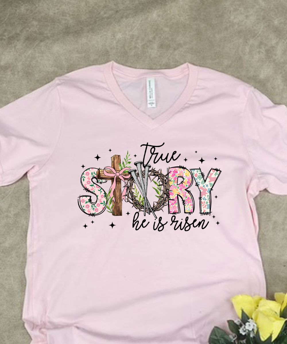 Easter True Story V-Neck