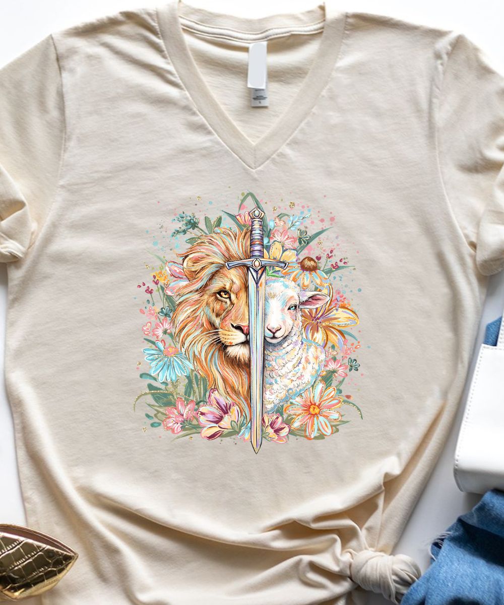The Lion & The Lamb V-Neck