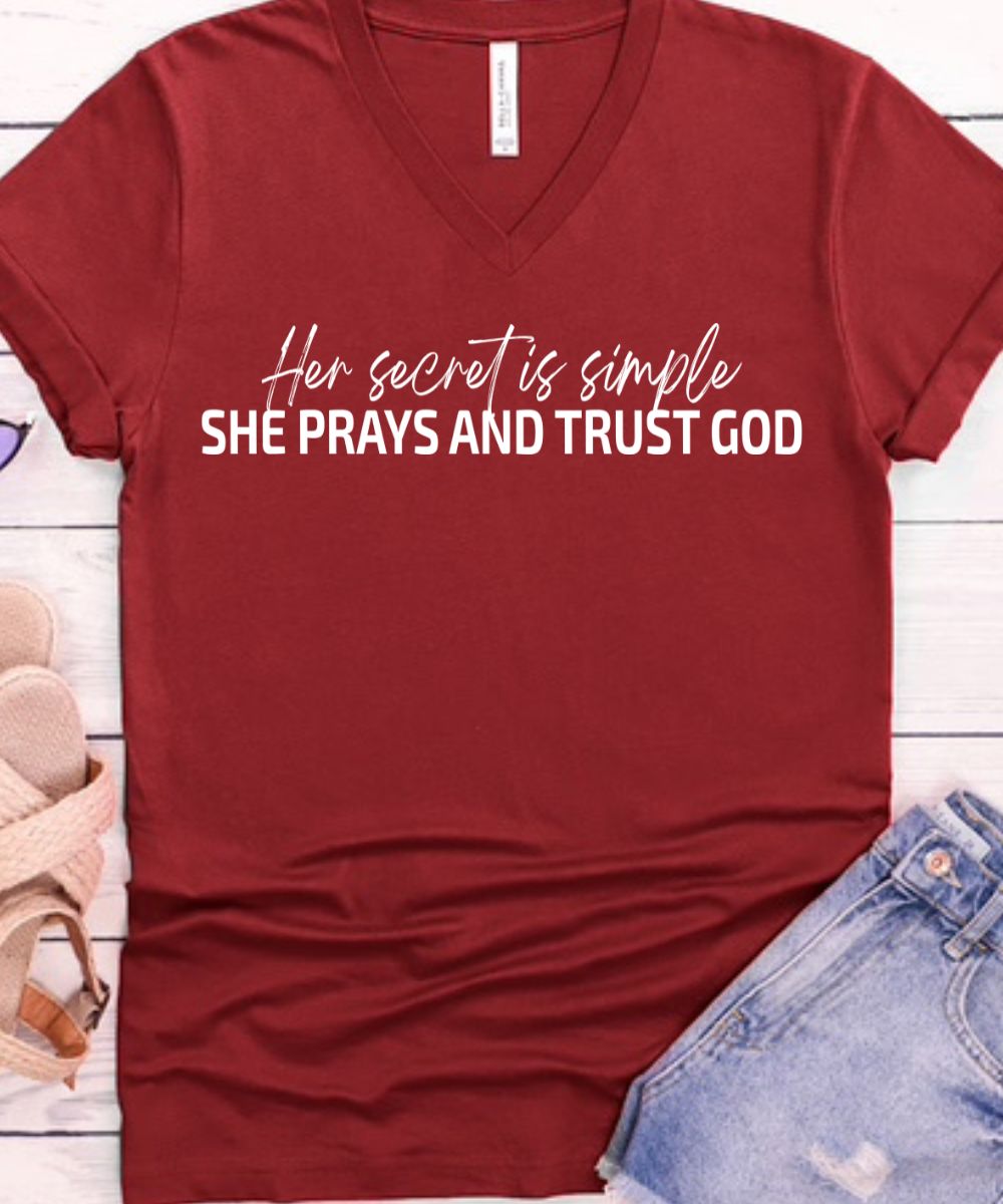 Her Secret Is Simple V-Neck