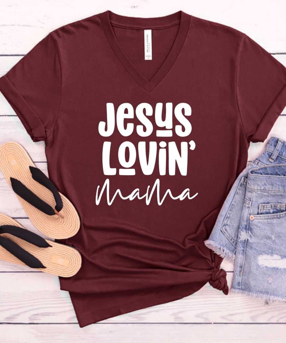 Jesus Lovin' Mama V-Neck