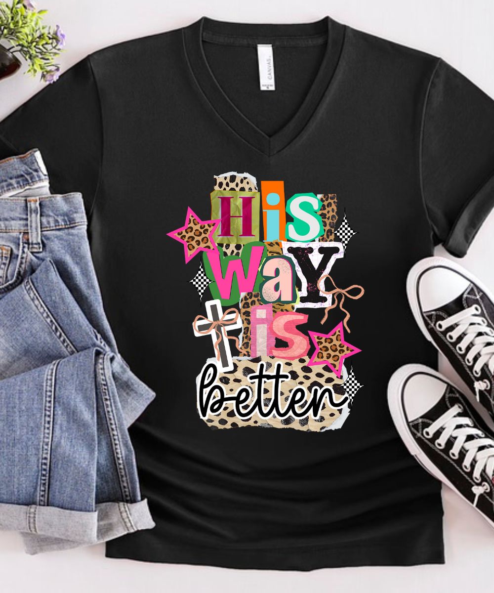 His Way Is Better V-Neck