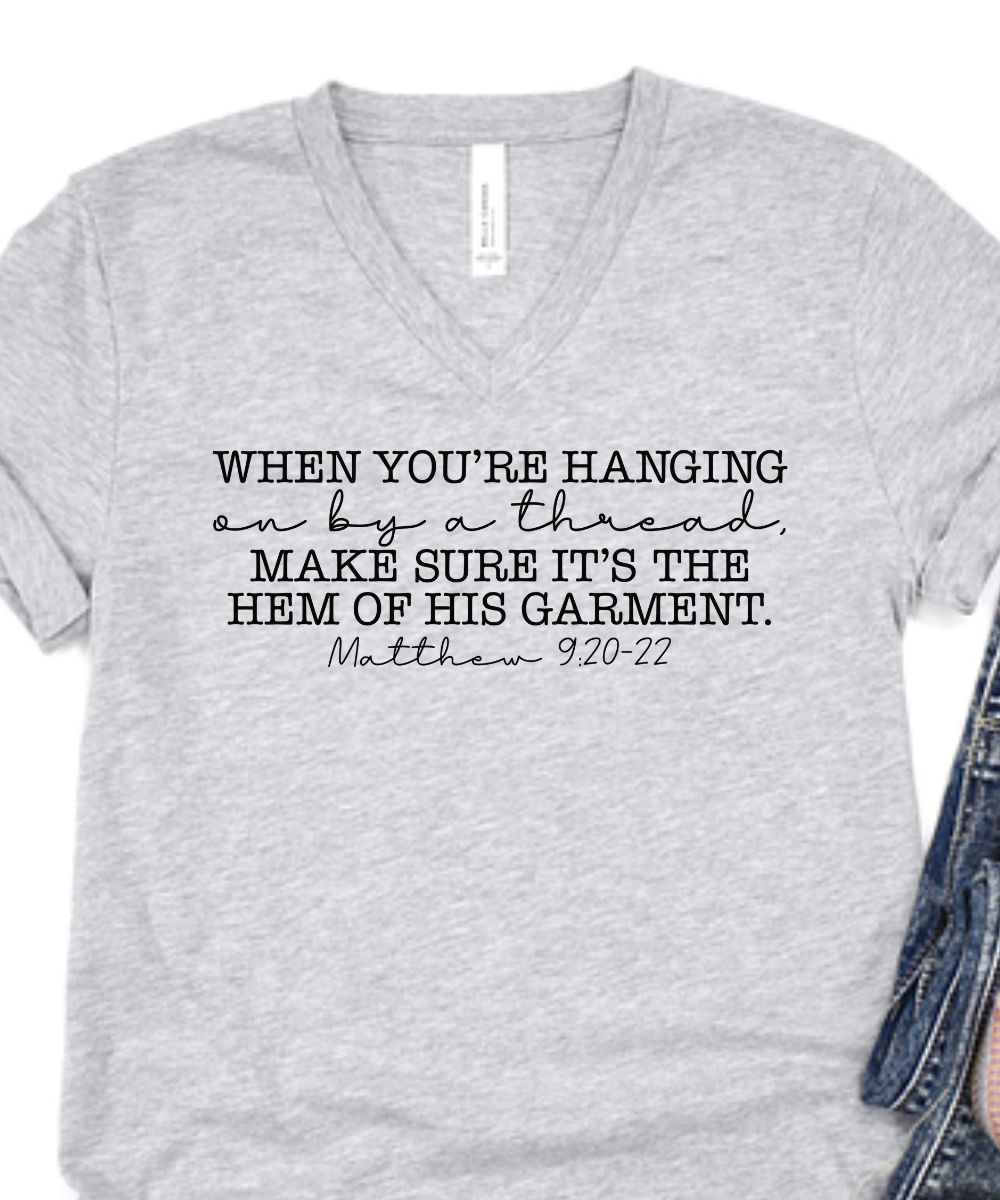 Hem Of His Garment V-Neck