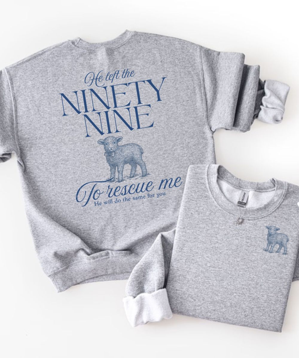 He Left The 99(Front & Back) Sweatshirt