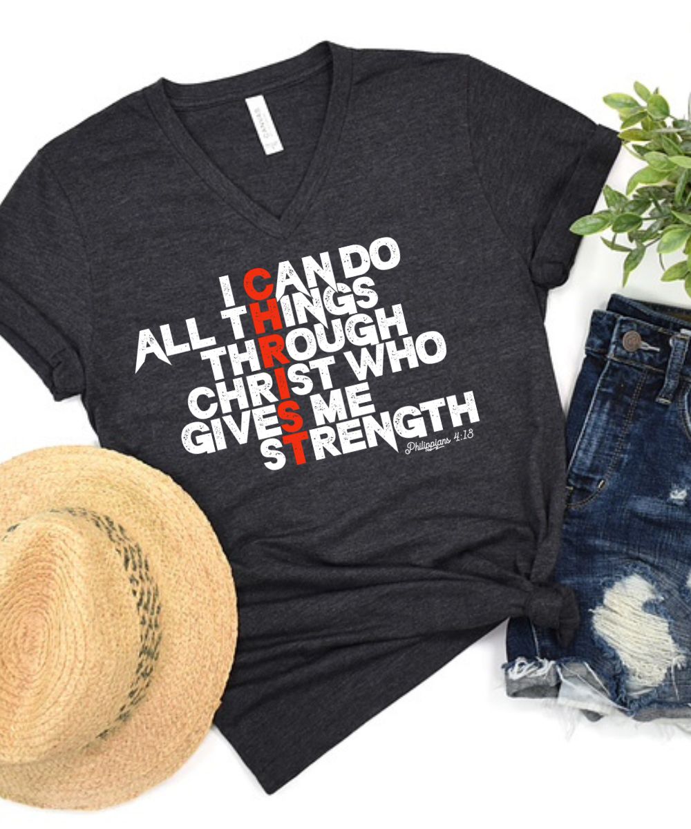 Philippians 4:13 (Distressed Design)