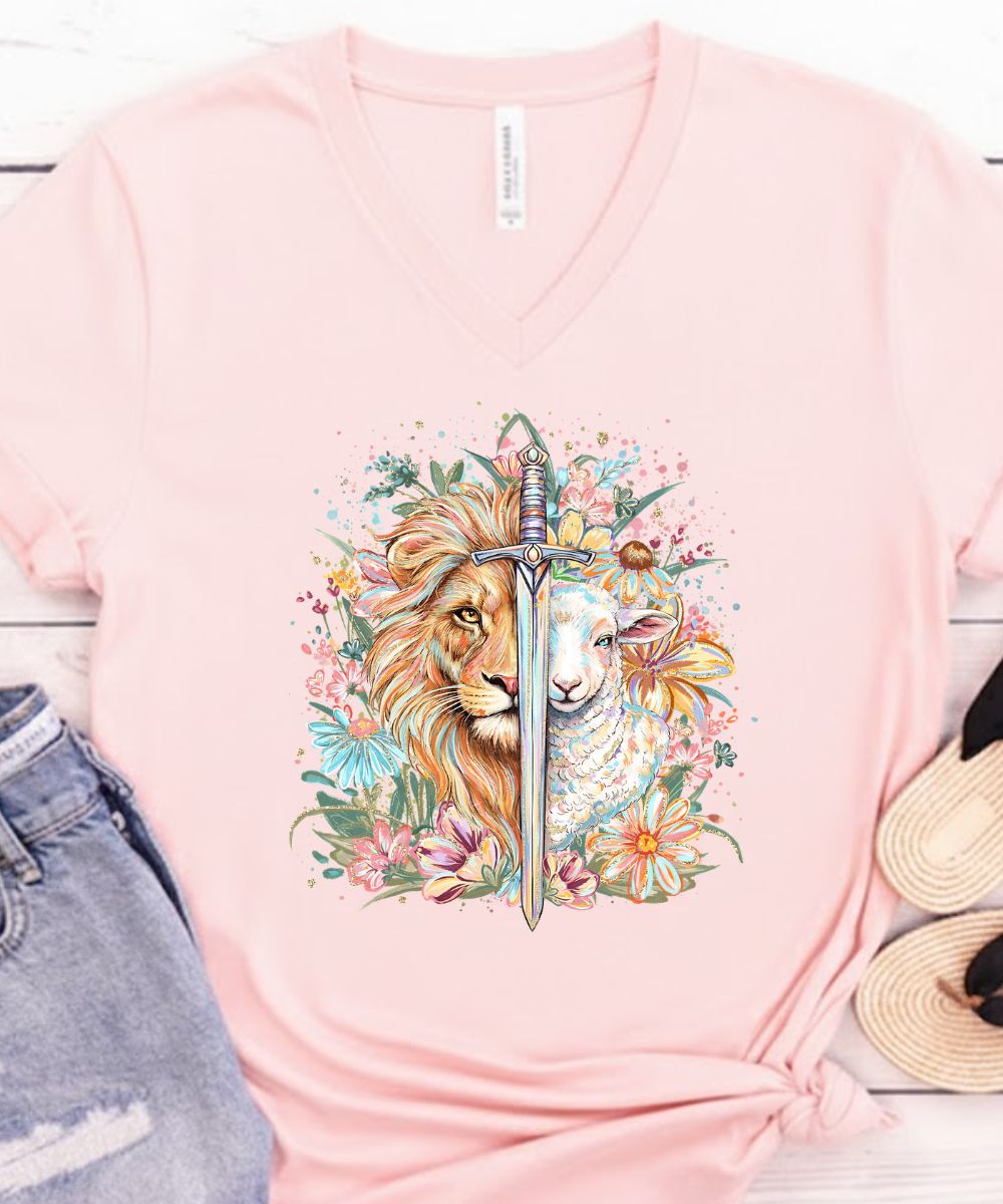 The Lion & The Lamb V-Neck