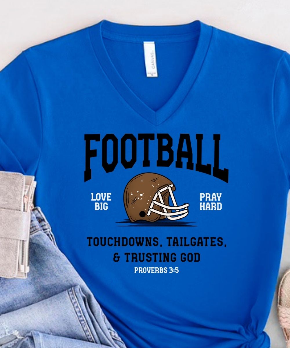 Touchdowns, Tailgates & Trusting God V-Neck
