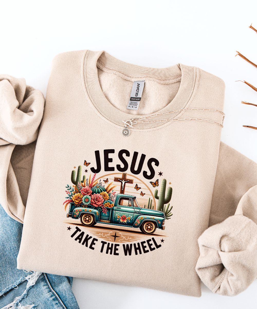 Jesus Take The Wheel Sweatshirt