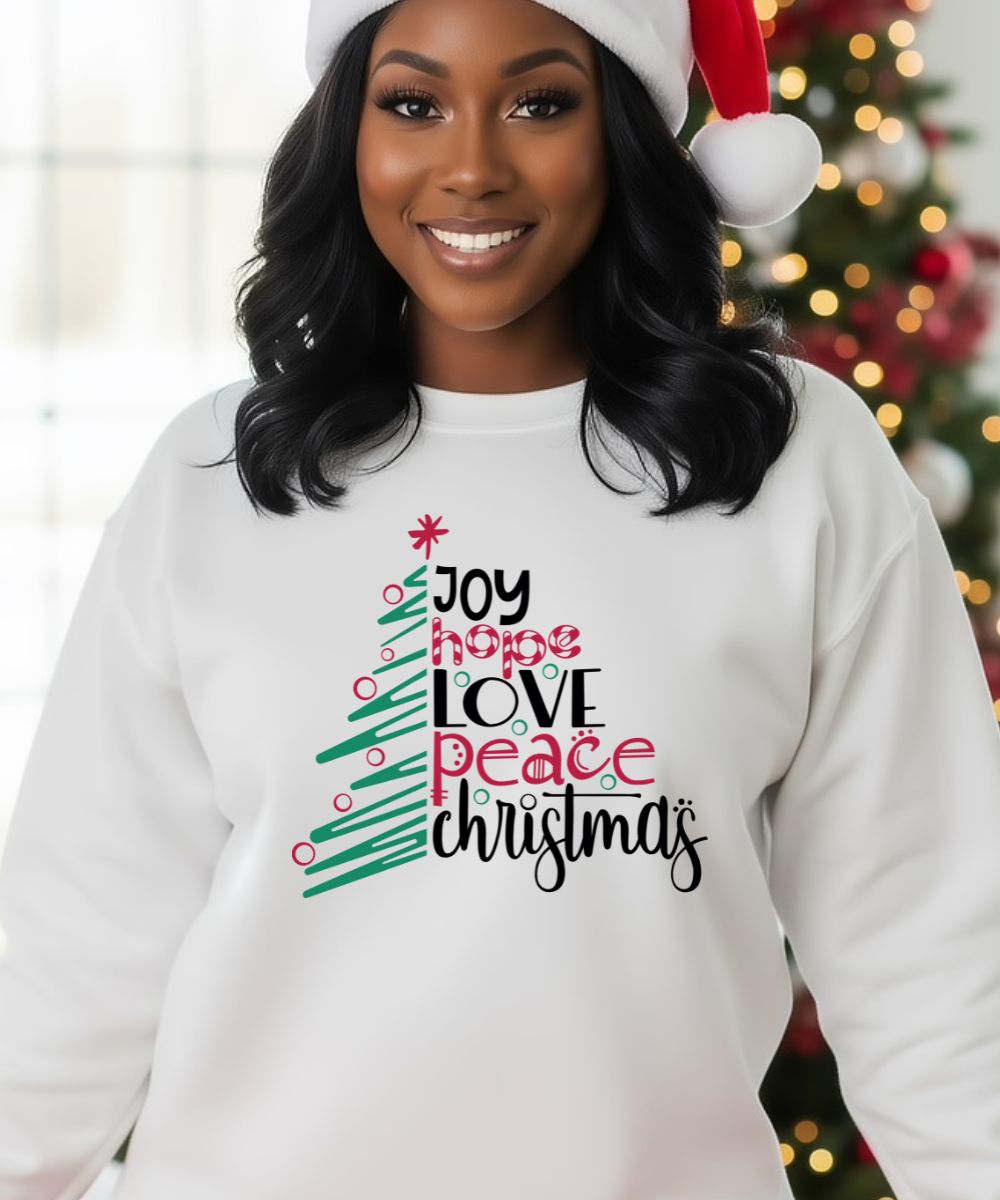 Joy Hope Love Christmas Sweatshirt