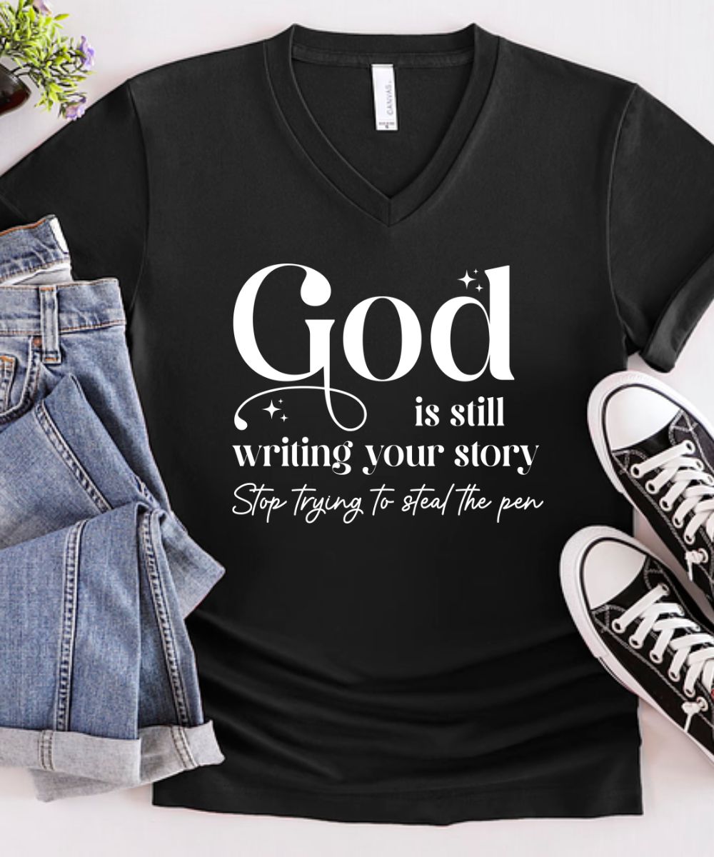 Still Writing Your Story V-Neck