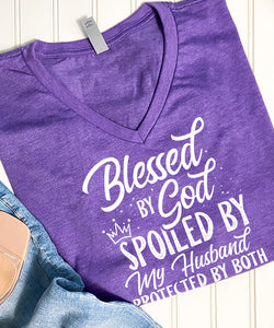 Blessed & Spoiled V-Neck