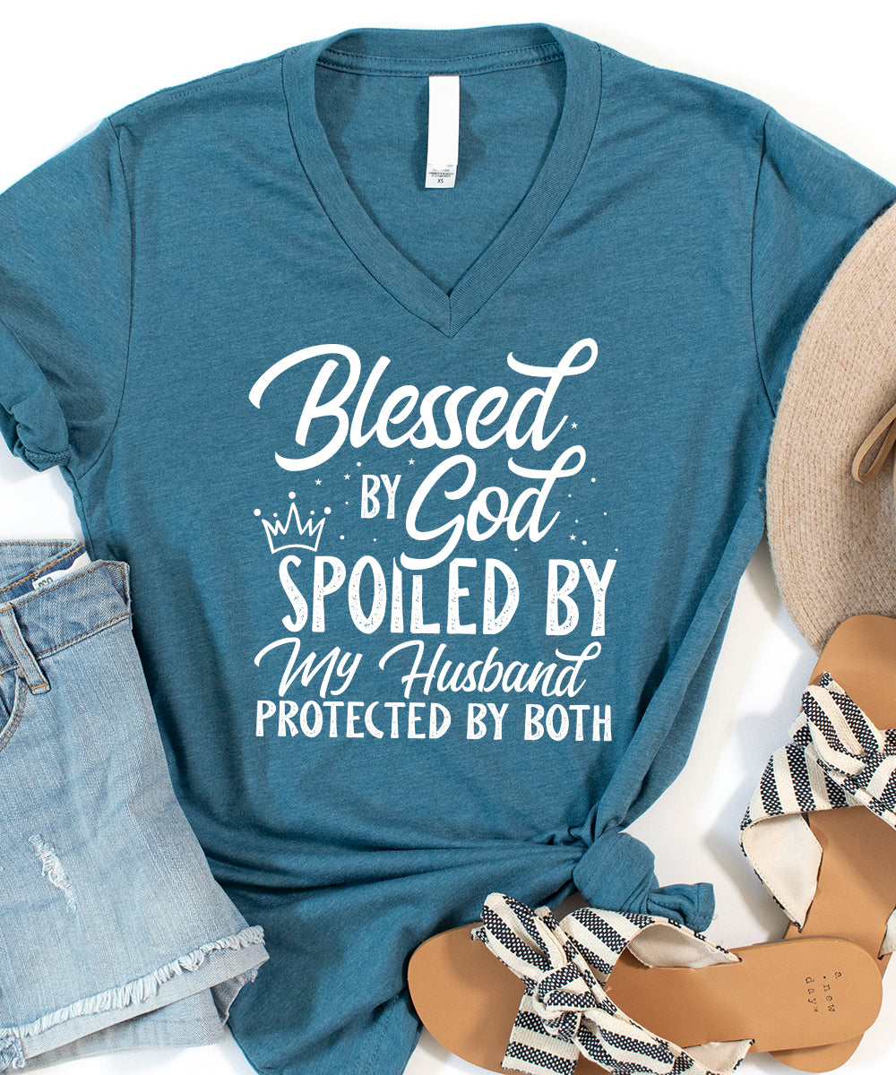Blessed & Spoiled V-Neck