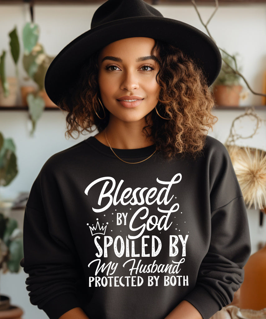 Blessed & Spoiled Sweatshirt The Christian Movement Apparel Company