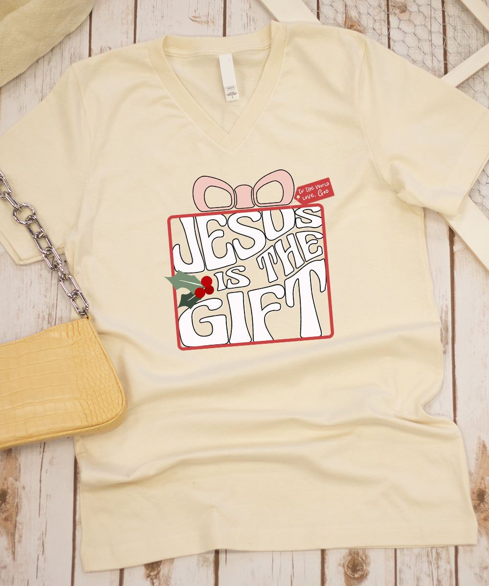 Jesus Is The Gift V-Neck