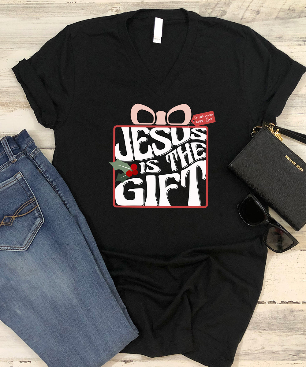 Jesus Is The Gift V-Neck