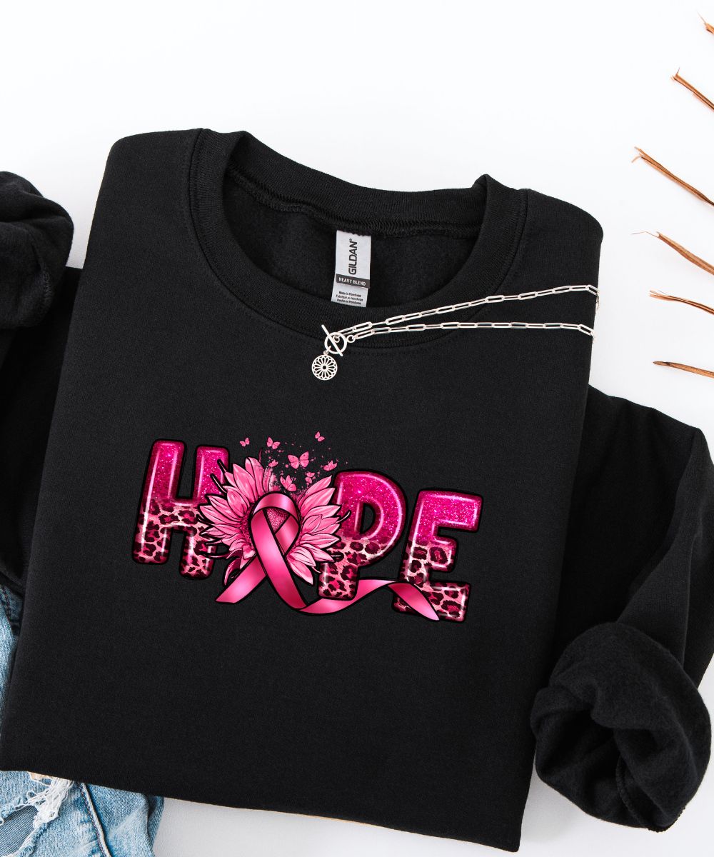 Leopard Hope - Breast Cancer Sweatshirt
