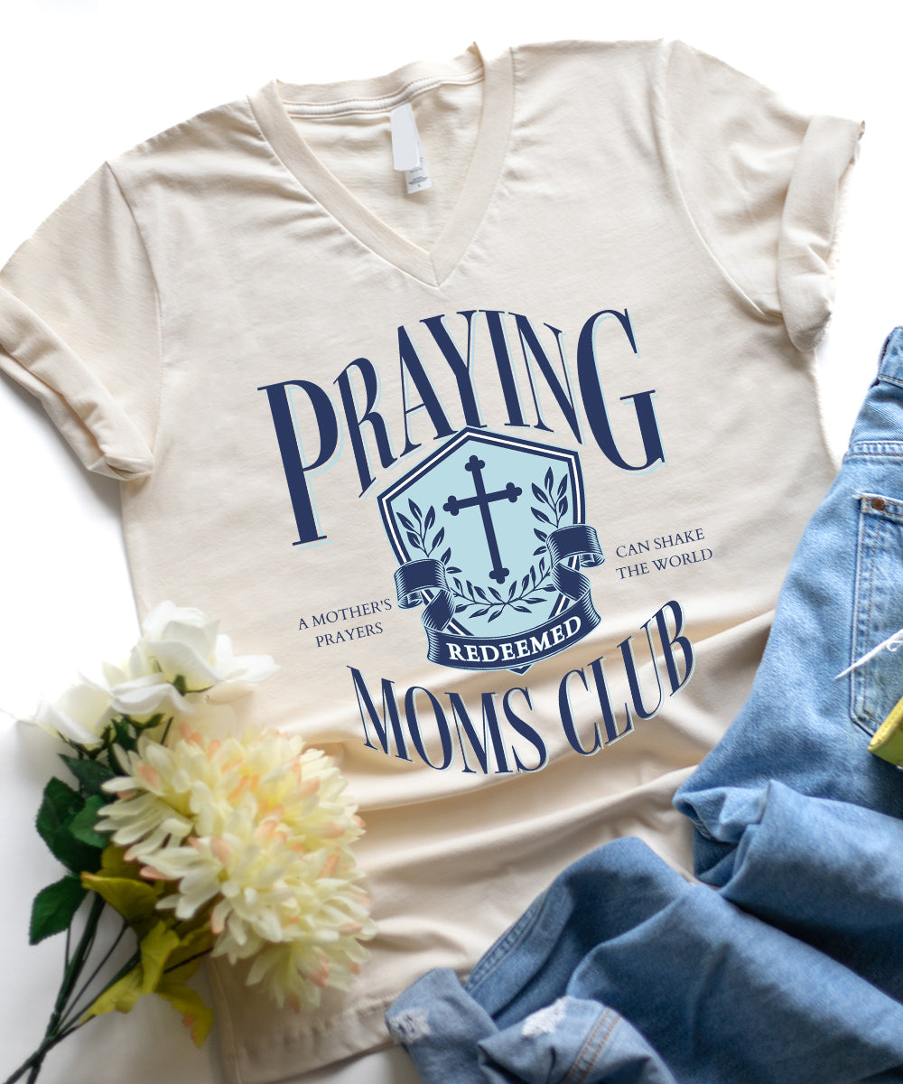 Praying Moms Club V-Neck