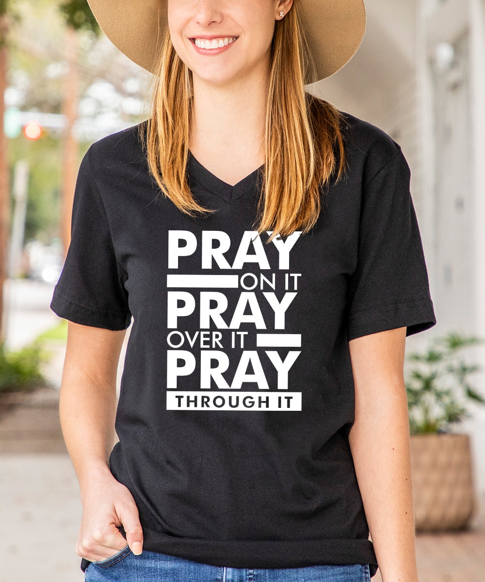 Pray On It V-Neck