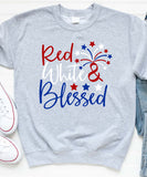 Red, White & Blessed Sweatshirt