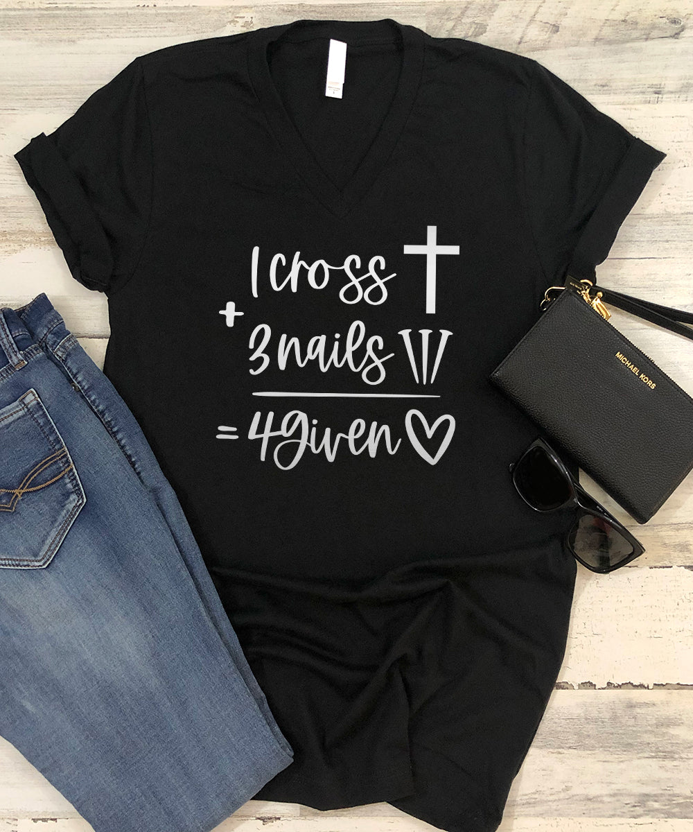 1 Cross + 3 Nails = 4Given