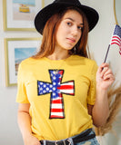 American Flag Cross